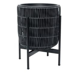 Plantekasse WIKER med stativ 38x38xH49cm, sort