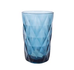 Högt dricksglas CORAL 350ml, D8xH12cm, blått
