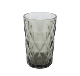 Högt dricksglas CORAL 350ml, D8xH12cm, mörkgrått
