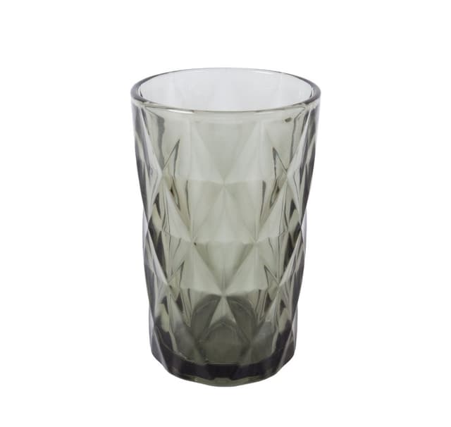Högt dricksglas CORAL 350ml, D8xH12cm, mörkgrått
