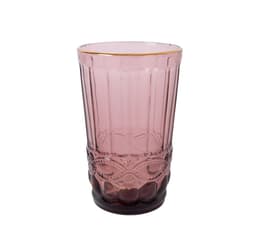 Høyt drikkeglass LUNA 350ml, D8xH12cm, lilla