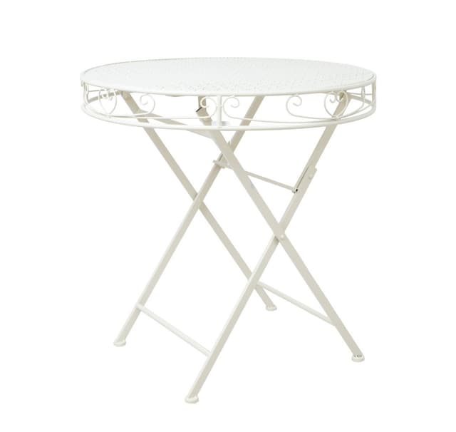 Bord SANDY D70xH73cm, antik hvid