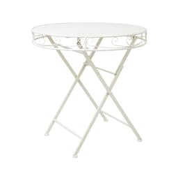 Bord SANDY D70xH73cm, antik hvid