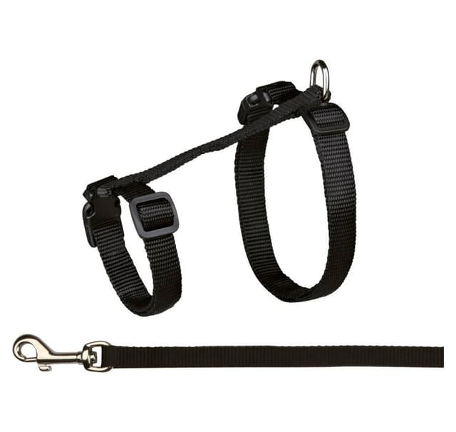 Kattsele med koppel, XL, nylon, 34–57 cm/13 mm, 1,20 m