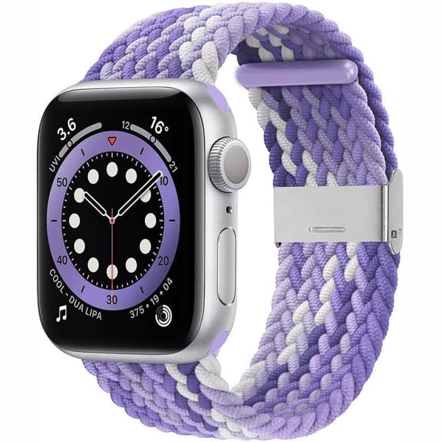 Flätat Elastiskt Armband Apple watch 6 (40mm) - Gradient purple