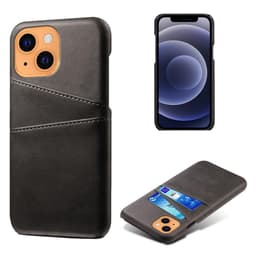SKALO iPhone 13 PU-nahkainen Korttikotelo - Musta