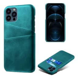 SKALO iPhone 13 Pro PU-nahkainen Korttikotelo - Turkoosi