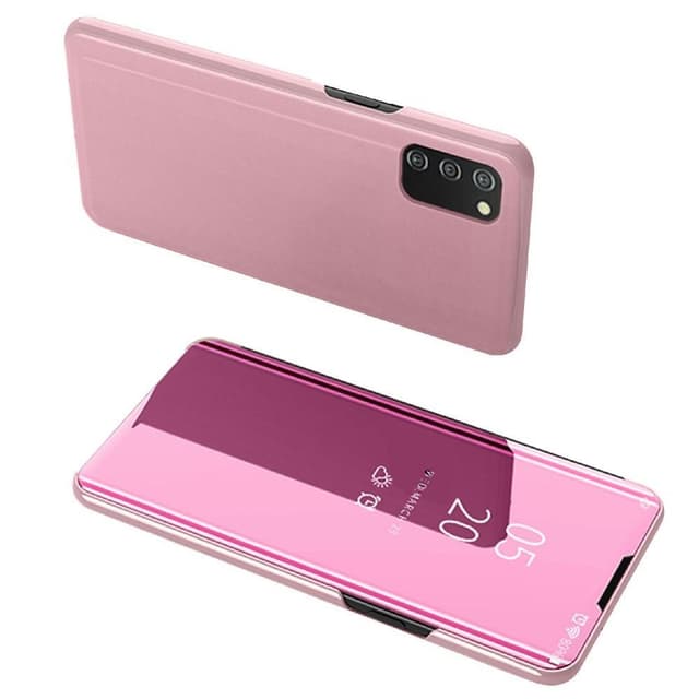 SKALO Samsung A02s / A03s Clear View Spegel fodral - Rosa