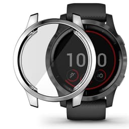 Klockfodral kompatibelt med Garmin Vivo Active 4 45 mm Silver
