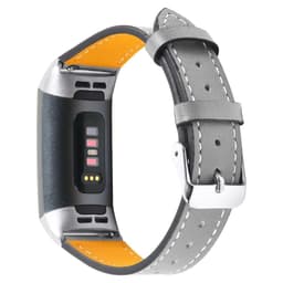 Fitbit Charge 3/4 armbånd Lædergrå