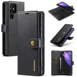 Mobil lommebok DG-Ming 2i1 Samsung Galaxy S22 Ultra  - Svart
