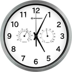 seinäkello MyTime 25 cm ruostumaton teräs hopea/valkoinen
