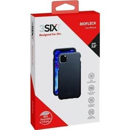 3SIXT Red BioFleck -kotelo (3S-1621) Selkäsuoja, Apple, iPhone 11 Pro, Kasvimateriaalit, Antrasiitti