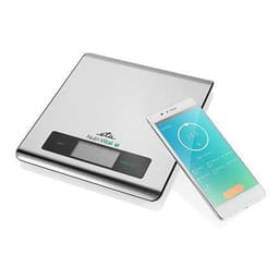 ETA Keittiövaa'at älykkäällä sovelluksella Nutri Vital Suurin paino (kapasiteetti) 5 kg, asteikko 1 g, Näytön tyyppi LCD, Hopea