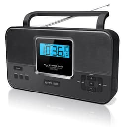 Muse M-087R Svart, 2-bands PLL stereo bärbar radio