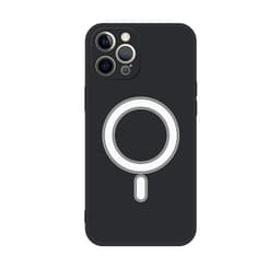 iPhone 12 Pro Max matkapuhelimen suojakuori silikoni musta
