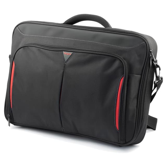 Targus Clamshell Laptopväska CN418EU svart/röd, axelrem, portfölj