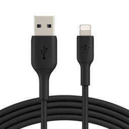 Belkin USB-A til Lightning, sort (2m)