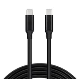 USB-C ladekabel 3A 60W hurtiglading / data Sort 1 m