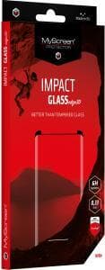 MyScreen Impact glass edge 3D Samsung, Galaxy Note 10 +, joustava hybridilasi, läpinäkyvä ja musta kehys