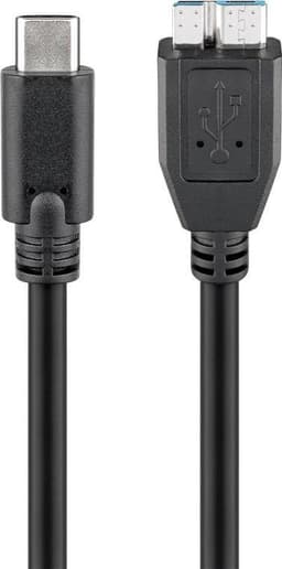 Goobay USB-C™ til Micro-B 3.0-kabel, svart