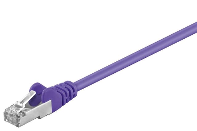 Goobay CAT 5e patchkabel, SF/UTP, fiolett