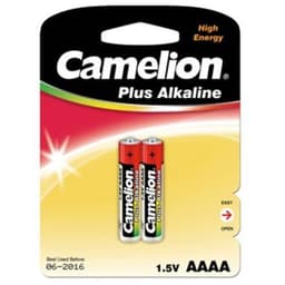 Camelion Plus Alkaline AAAA 1.5V (LR61), 2-pakning (for leker, fjernkontroll og lignende enheter) Camelion