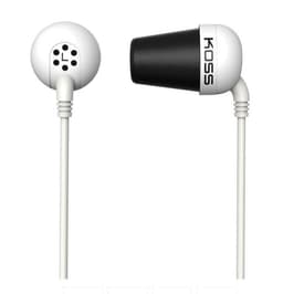 Koss Plug In-ear, 3,5 mm, Hvid, Støjreducering,