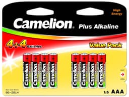 Camelion AAA/LR03, Plus Alkaline, 8 stk.