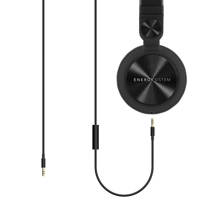 Energy Sistem-hörlurar DJ2 (vikbara, Contol Talk, löstagbar kabel) Pan