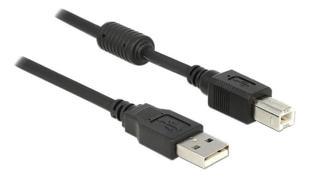 Delock Cable USB 2.0 type A male > USB 2.0 type B male 1 m black