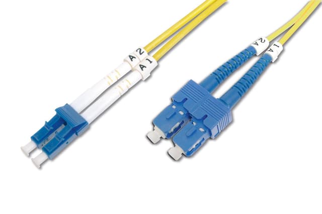 Digitus Patch Cord FO, Duplex, LC til SC SM OS2 09/125 µ, 1 m