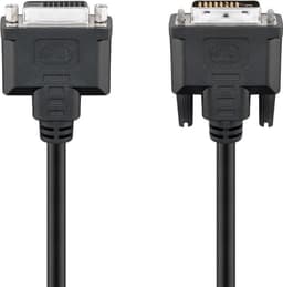 Goobay DVI-D Full HD skjøtekabel Dual Link, nikkelbelagt