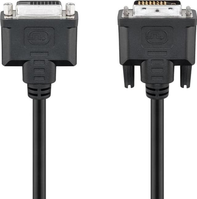 Goobay DVI-D Full HD skjøtekabel Dual Link, nikkelbelagt