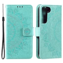 SKALO Samsung S22 Mandala Flip Cover - Turkis