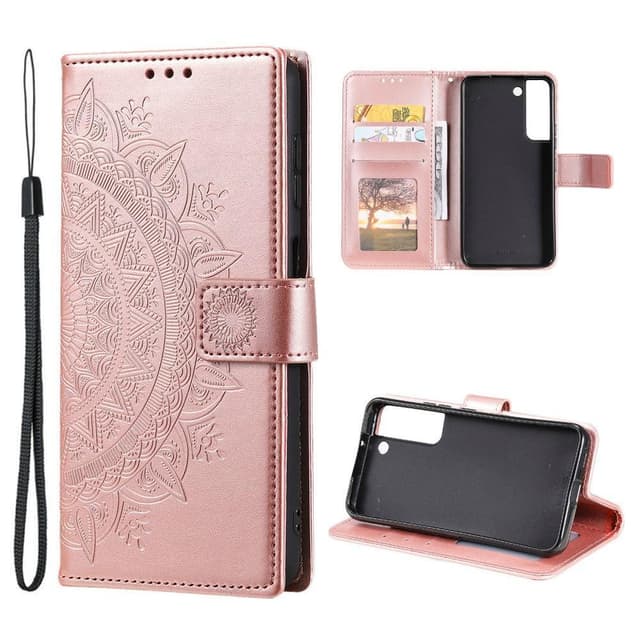 SKALO Samsung S22+ Mandala Plånboksfodral - Roséguld