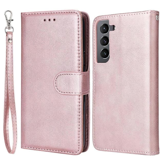 SKALO Samsung S22 Magneettinen kuori/lompakko ""2 in 1"" - - Ruusukulta