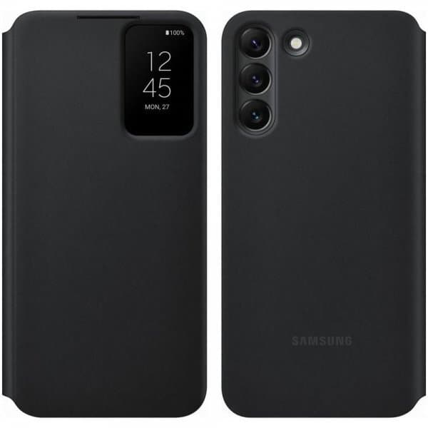 Samsung Original Galaxy S22 Plus Fodral Smart Clear View Cover Svart
