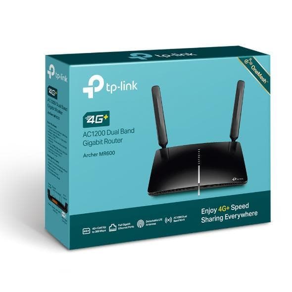 TP-LINK 4G+ LTE Router Archer MR600 802.11ac, 300+867 Mbit/s, 10/100/1000 Mbit/s, Ethernet LAN (RJ-45) porte 3, 4G, Antenne type 2xAftagelig, LTE kat 6