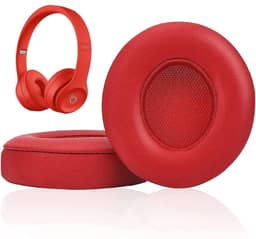 Øreputer til Beats Solo 2/3 Kunstskinn 1 par Rød