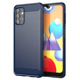 SKALO Samsung A32 5G Armor Carbon Stødsikker TPU-cover - Blå
