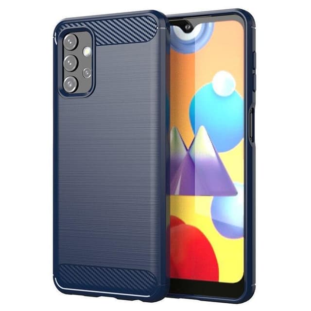 SKALO Samsung A32 5G Armor Carbon Stöttåligt TPU-skal - Blå
