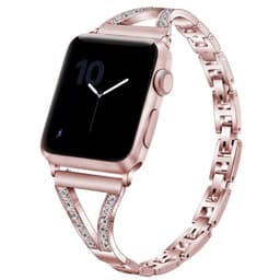 SKALO Kapea Teräsranneke Bling Apple Watch 38/40/41mm - Pinkki
