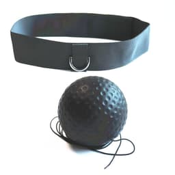 Boxball med pandebånd 2 dele Sort