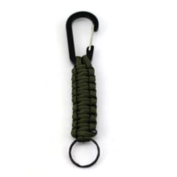 Paracord nøkkelring med karabin Army Green