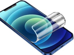 Skjermbeskytter iPhone 12 Mini TPU selvhelbredende med blått lysfilter