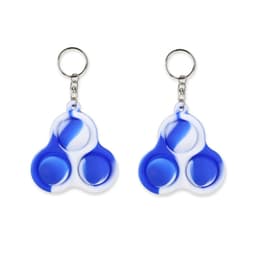 Fidget-lelut, joissa on kuplia, valkoinen / sininen 2 kpl