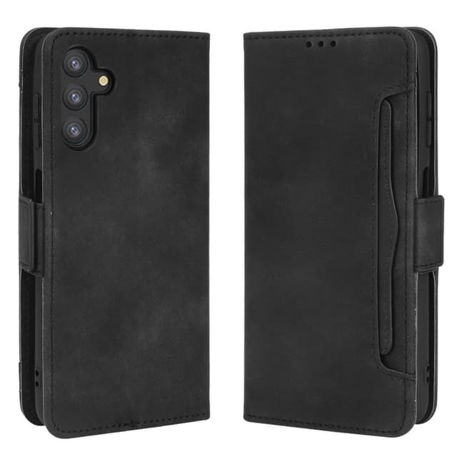 SKALO Samsung A13 5G 6-lokeroa Lompakkokotelo - Musta