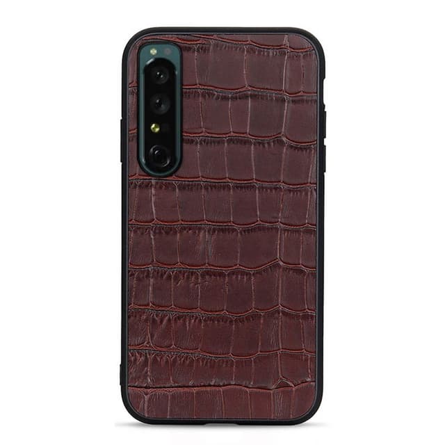 Krokodille læder cover Sony Xperia 1 IV - Brun