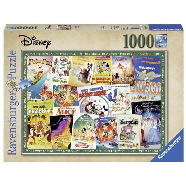 Ravensburger Disney Vintage Movie Posters Pussel